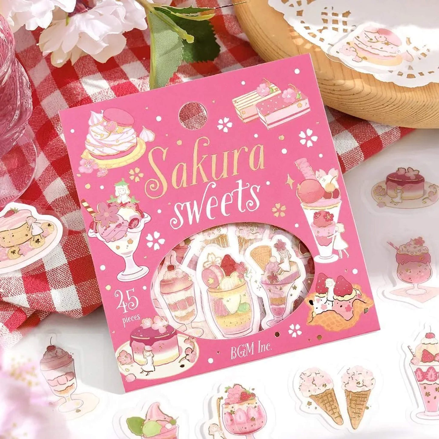 BGM Foil Flake Sticker 2026 Sakura Limited - Sakura Sweets [Flak-klistermärke]
