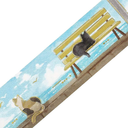 BGM Foil Clear Tape 2026 Summer Limited - Seaside Cats [PET-filmtape]