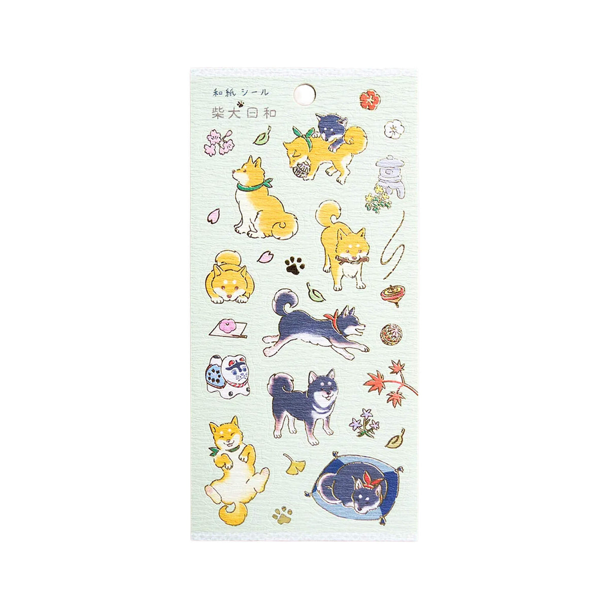 Cozyca Hyogensha Washi Sticker Sheet - Shiba Inu Biyori [Klistermärkeark]