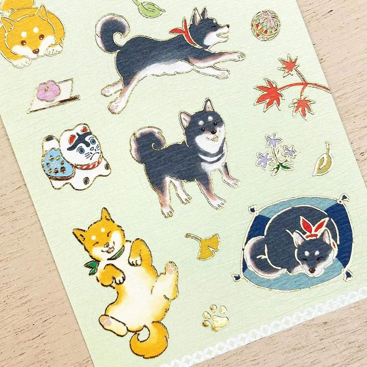 Cozyca Hyogensha Washi Sticker Sheet - Shiba Inu Biyori [Klistermärkeark]