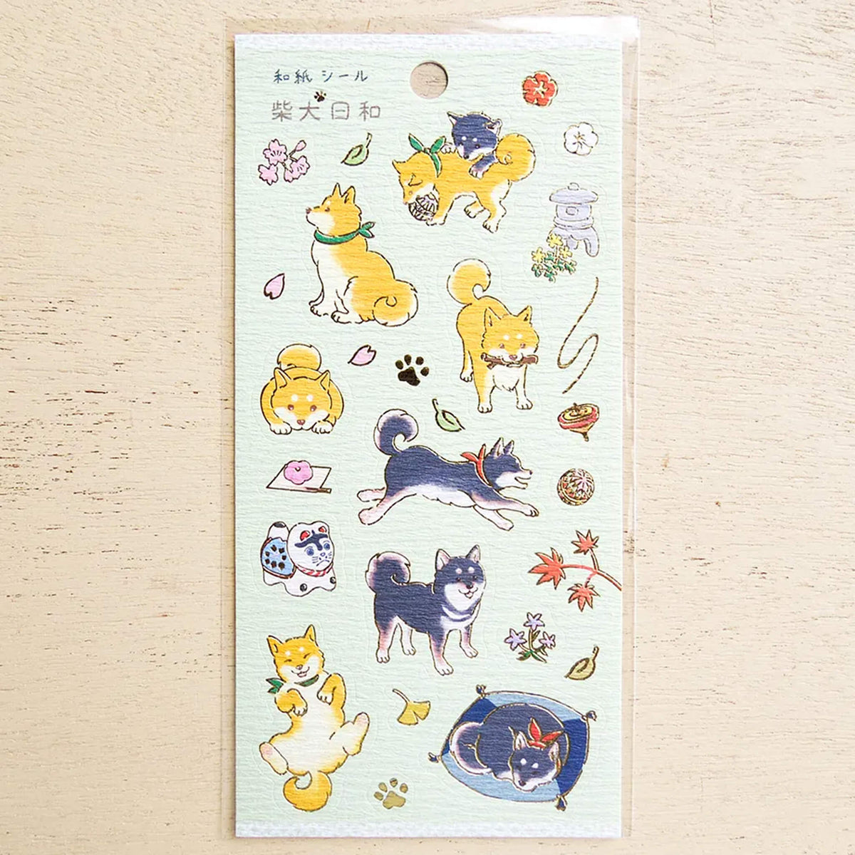 Cozyca Hyogensha Washi Sticker Sheet - Shiba Inu Biyori [Klistermärkeark]