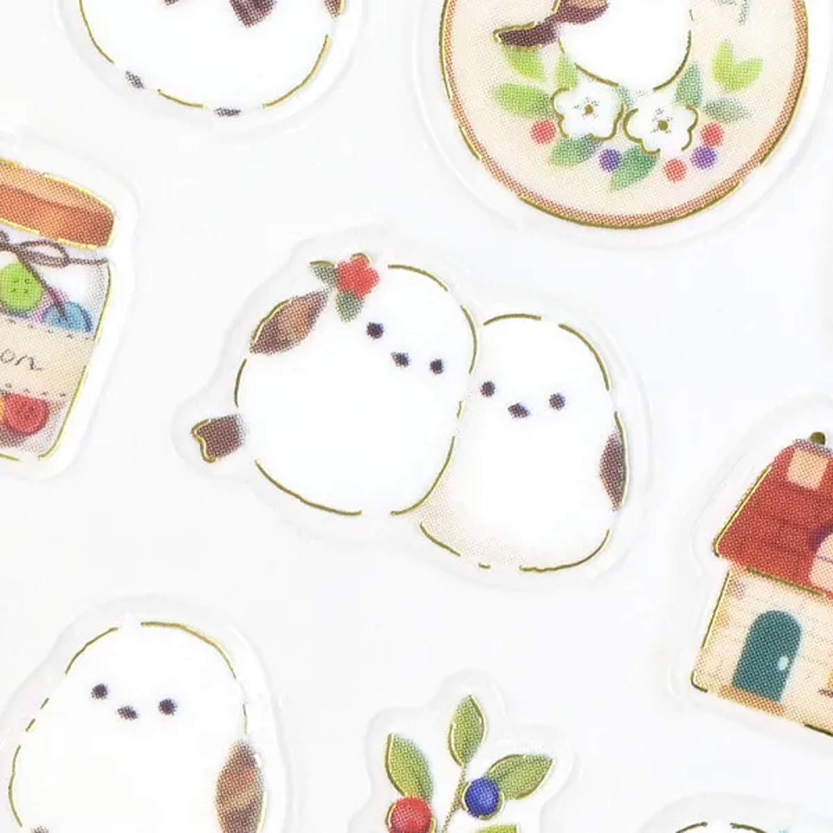 NB Mattari Animals Sticker Sheet - Shimaenaga × Sewing