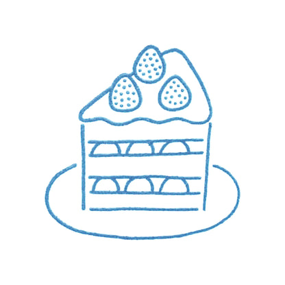 King Jim HITOTOKI Kori Jirushi Ice Cube Stamp Large - Shortcake
