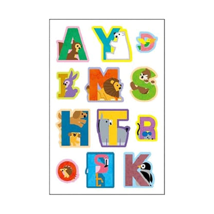 SANBY × Shunsuke Satake Multi-Sticker - Alphabet and Animals [Klistermärken för olika ytor]