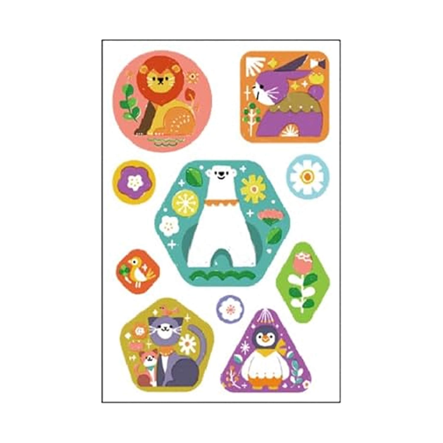 SANBY × Shunsuke Satake Multi-Sticker - Plants and Animals [Klistermärken för olika ytor]