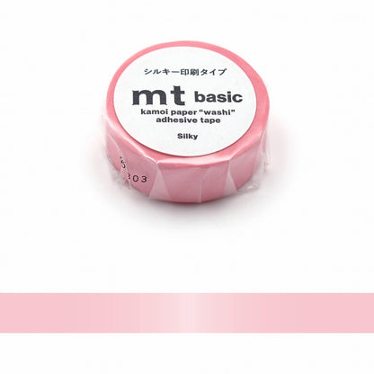 mt basic Washi Tape - Silky Pink [15mm] [Washi Tejp]