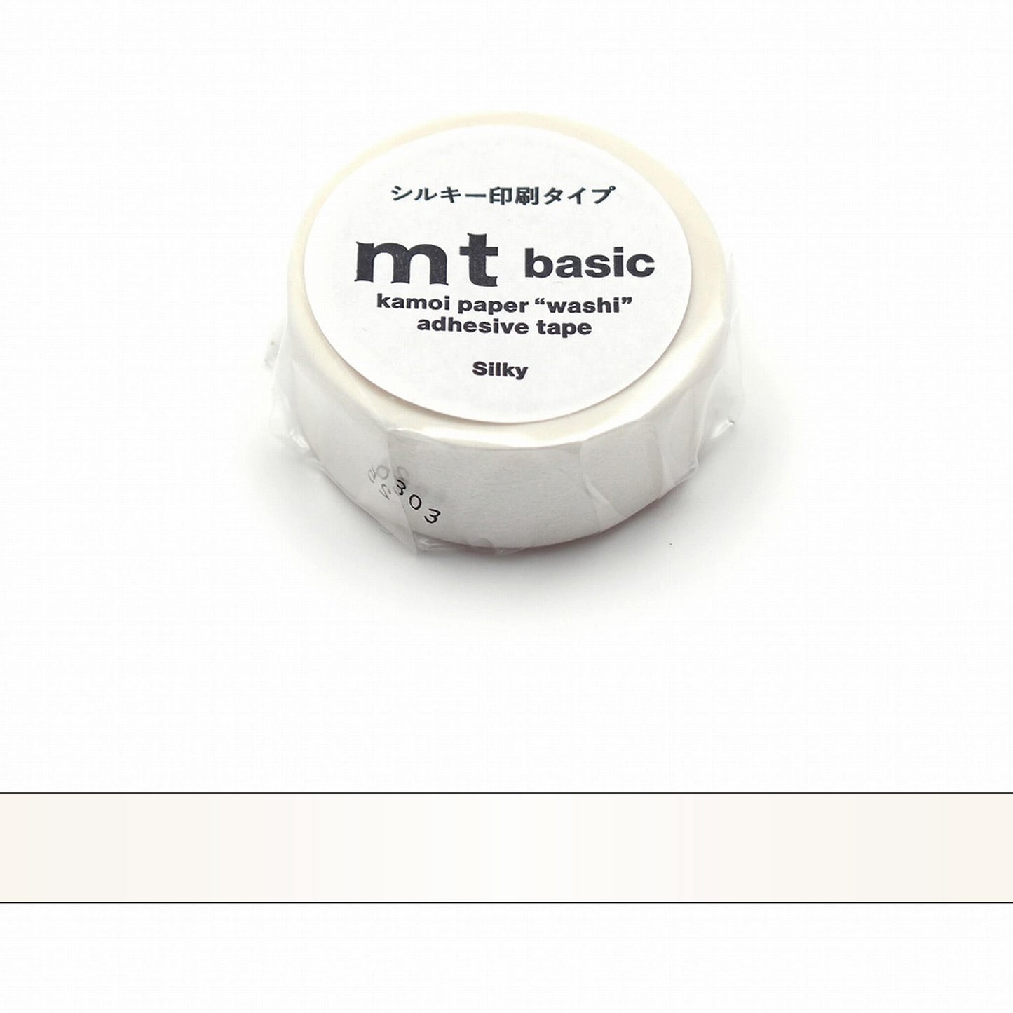 mt basic Washi Tape - Silky White [15mm] [Washi Tejp]