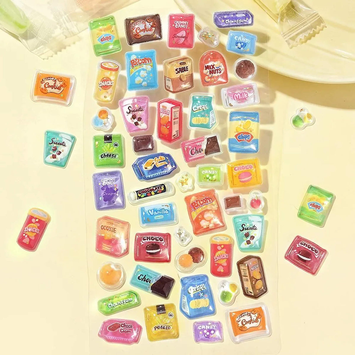 BGM Kyururun 3D Sticker Vol. 4 - Snacks