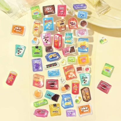 BGM Kyururun 3D Sticker Vol. 4 - Snacks