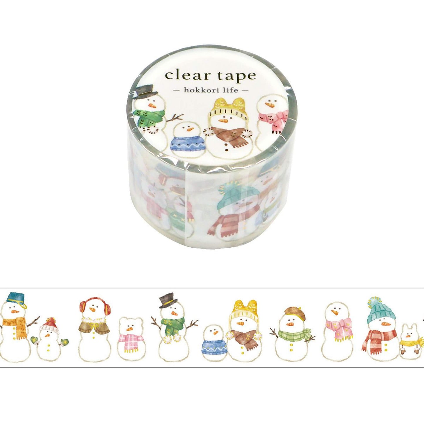 Mind Wave Hokkori Life Foil Clear Tape - Snowman [PET-filmtape]