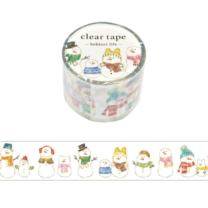 Mind Wave Hokkori Life Foil Clear Tape - Snowman [PET-filmtape]