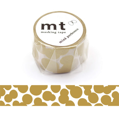 mt × minä perhonen Washi Tape - Soda Water Gold  [35mm] [Washi Tejp]