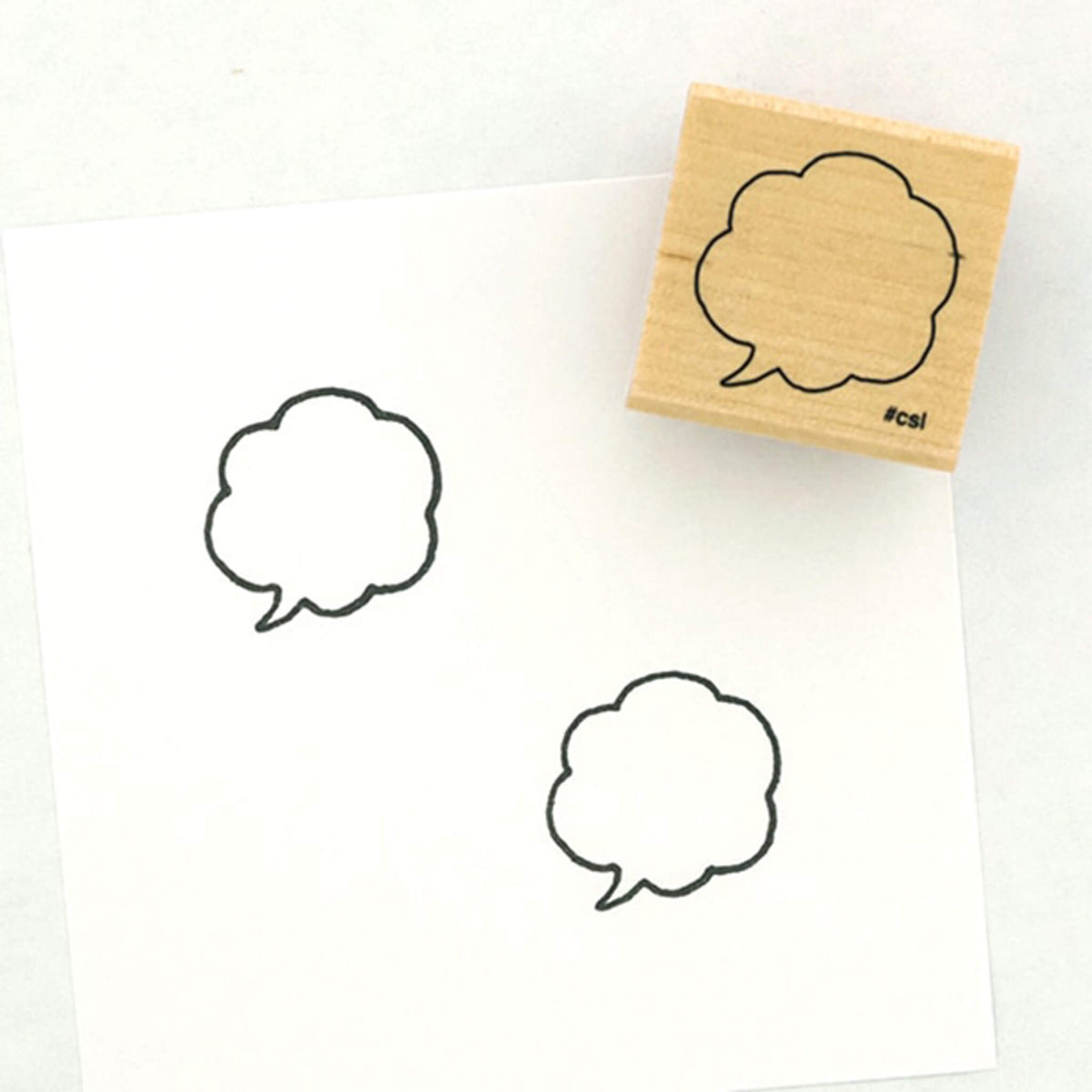 Kodomo no Kao I Love Stamp Series - Speech Bubble [Gummistämpel]