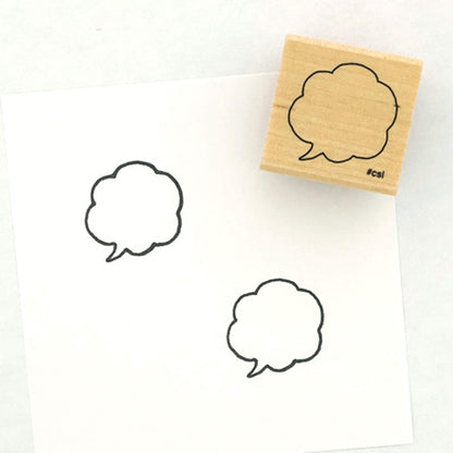 Kodomo no Kao I Love Stamp Series - Speech Bubble [Gummistämpel]