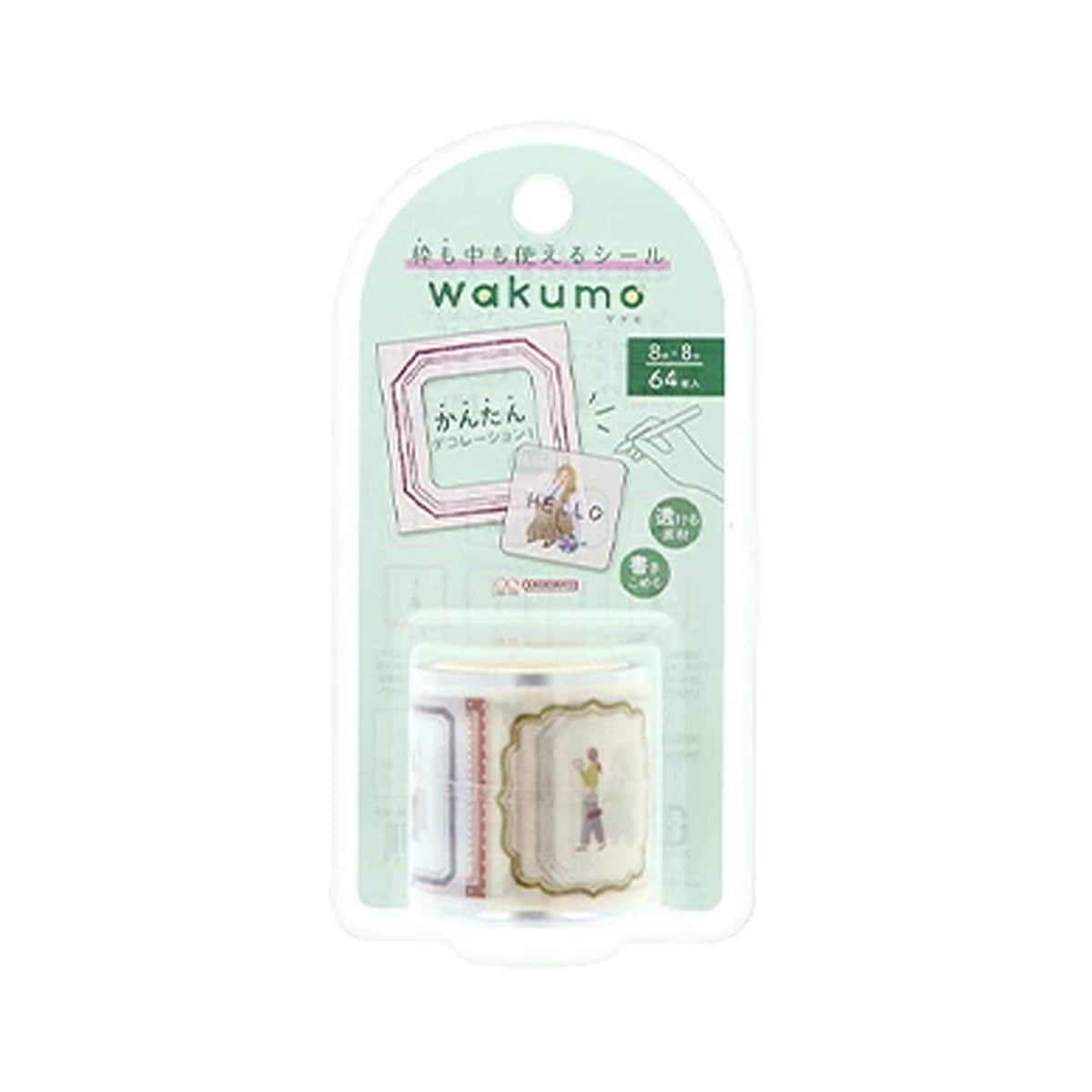 Sun-Star Wakumo Roll Sticker - Square - Frames & Girls