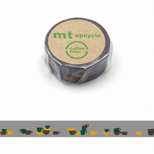 mt upcycle Washi Tape - Stacked Teacups [15mm] [Washi Tejp]