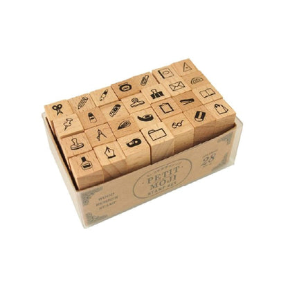 Kodomo no Kao Petit Moji Stamp Set - Stationery [Gummistämpel]