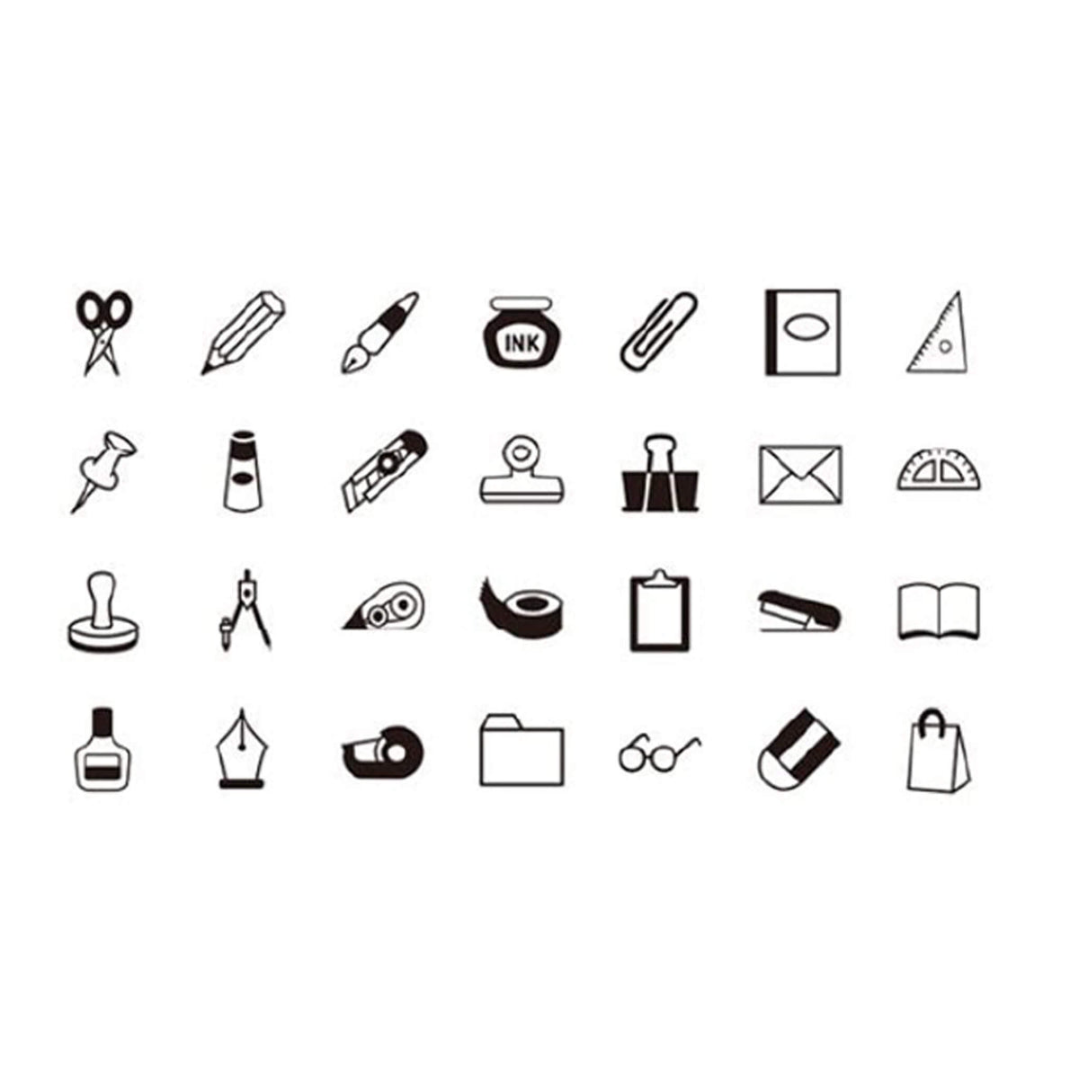 Kodomo no Kao Petit Moji Stamp Set - Stationery [Gummistämpel]