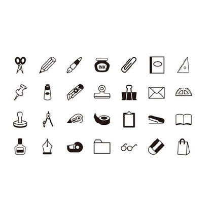 Kodomo no Kao Petit Moji Stamp Set - Stationery [Gummistämpel]