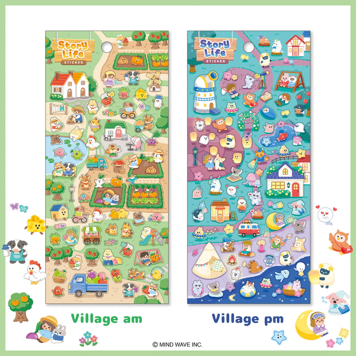 Mind Wave Story Life Sticker - City