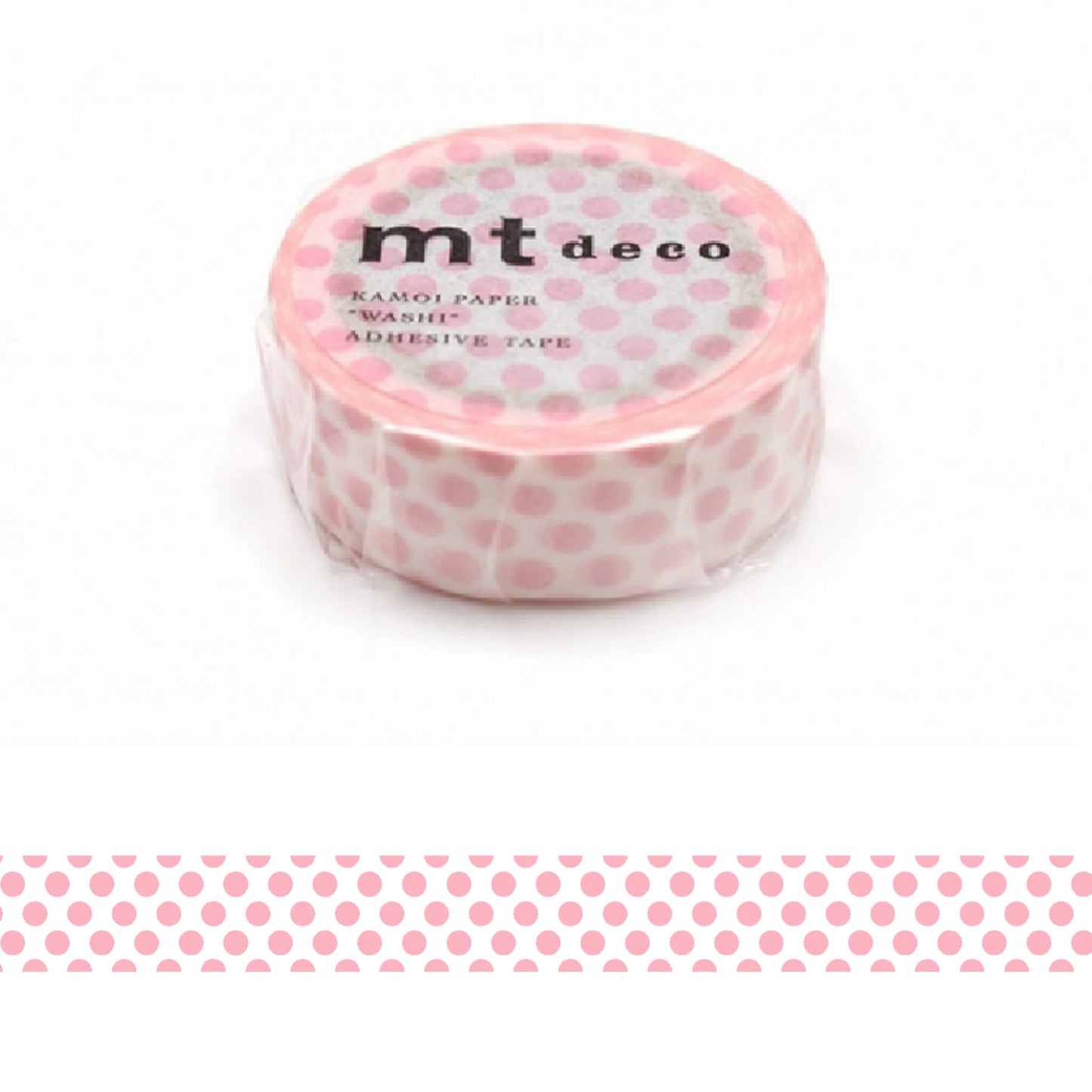 mt deco Washi Tape - Dot - Strawberry Milk [15mm] [Washi Tejp]