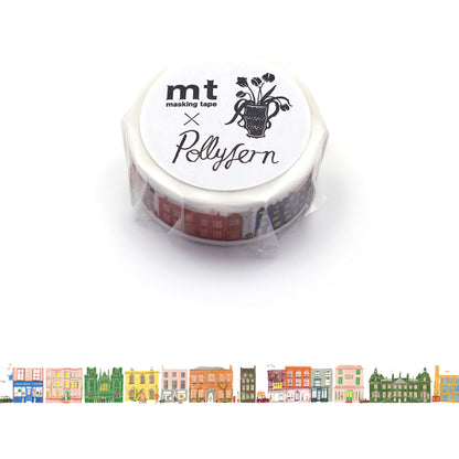 mt × Polly Fern Washi Tape - Street [15mm] [Washi Tejp]