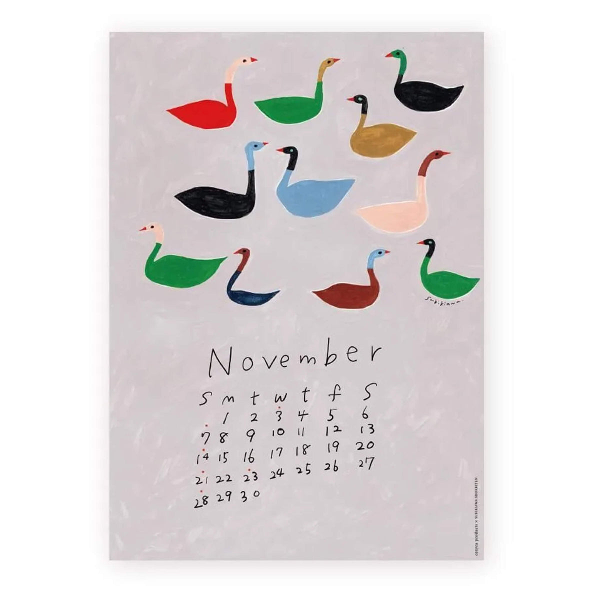 Cozyca 2027 Calendar - Subikiawa