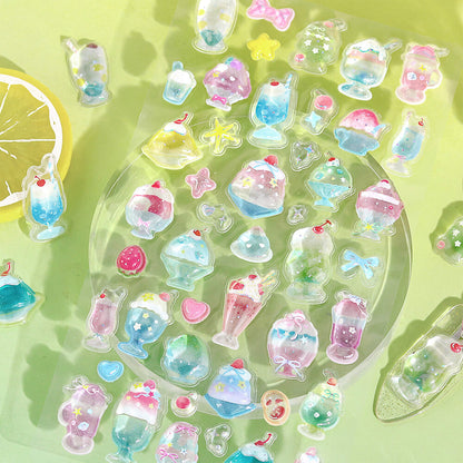 BGM Kyururun 3D Sticker 2026 Summer Limited - Summer Sweets [Klistermärkeark]