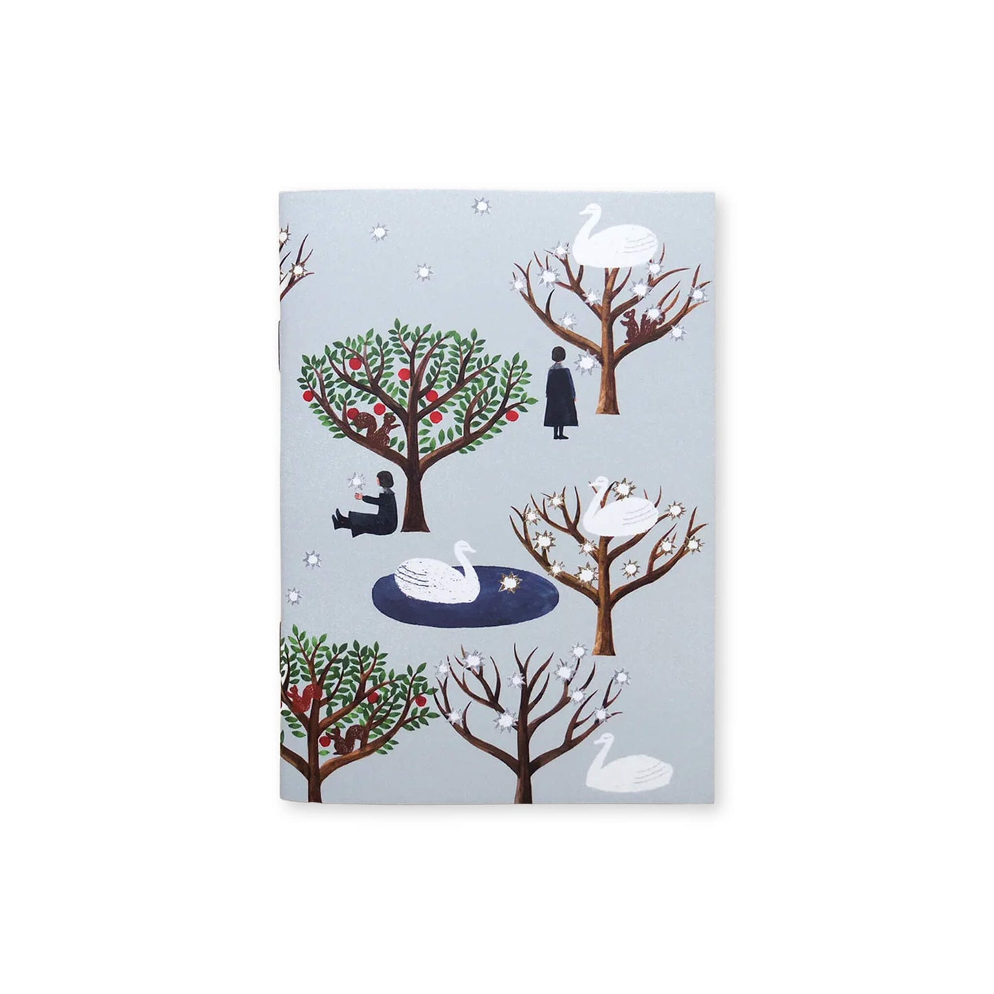 Cozyca Stamp Notebook A6 - Swan Forest [Stämplingsvänlig anteckningsbok]