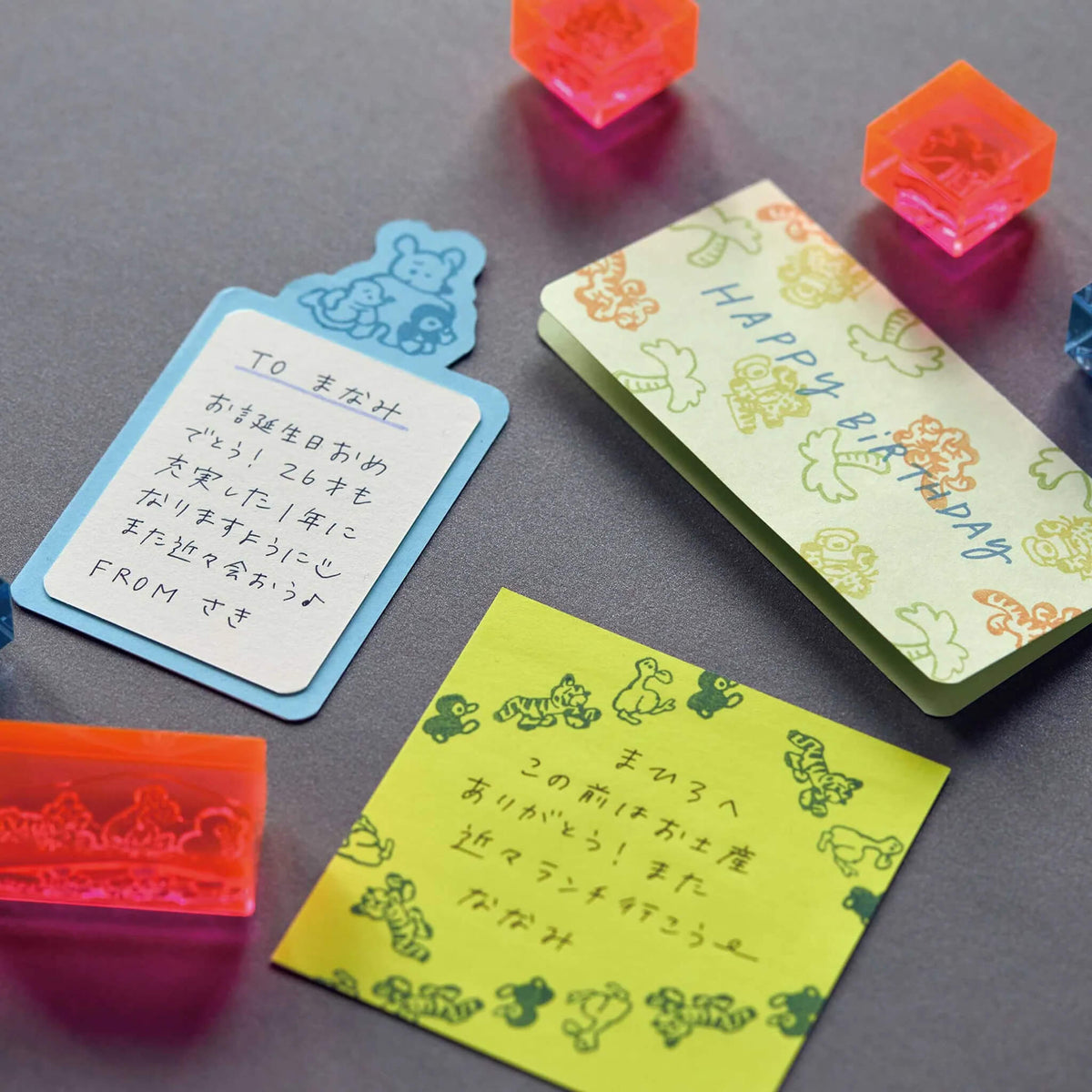 King Jim HITOTOKI Kori Jirushi Ice Cube Stamp Set - Tabi [Klara stämpel]