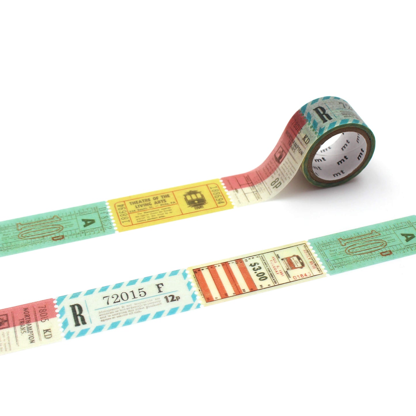 mt fab Perforated Washi Tape - Ticket [20mm] [Washi Tejp]