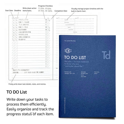 Luddite Function Notebook A5 - To Do List