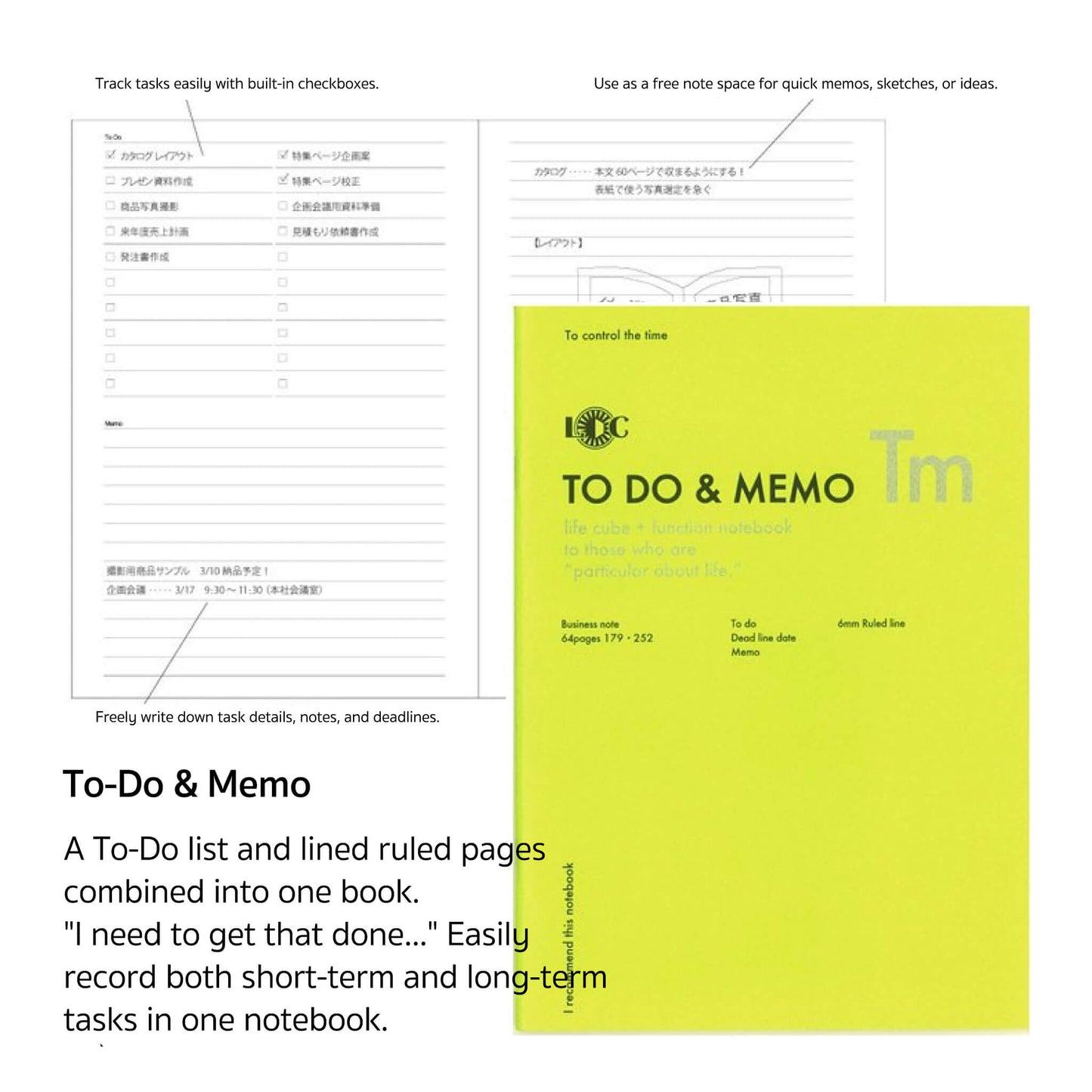 Luddite Function Notebook A5 - To Do & Memo