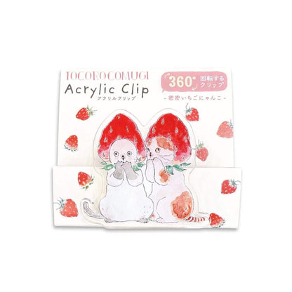 Active Corporation × Tocoro Comugi 2-Way Acrylic Clip Stand - Strawberry