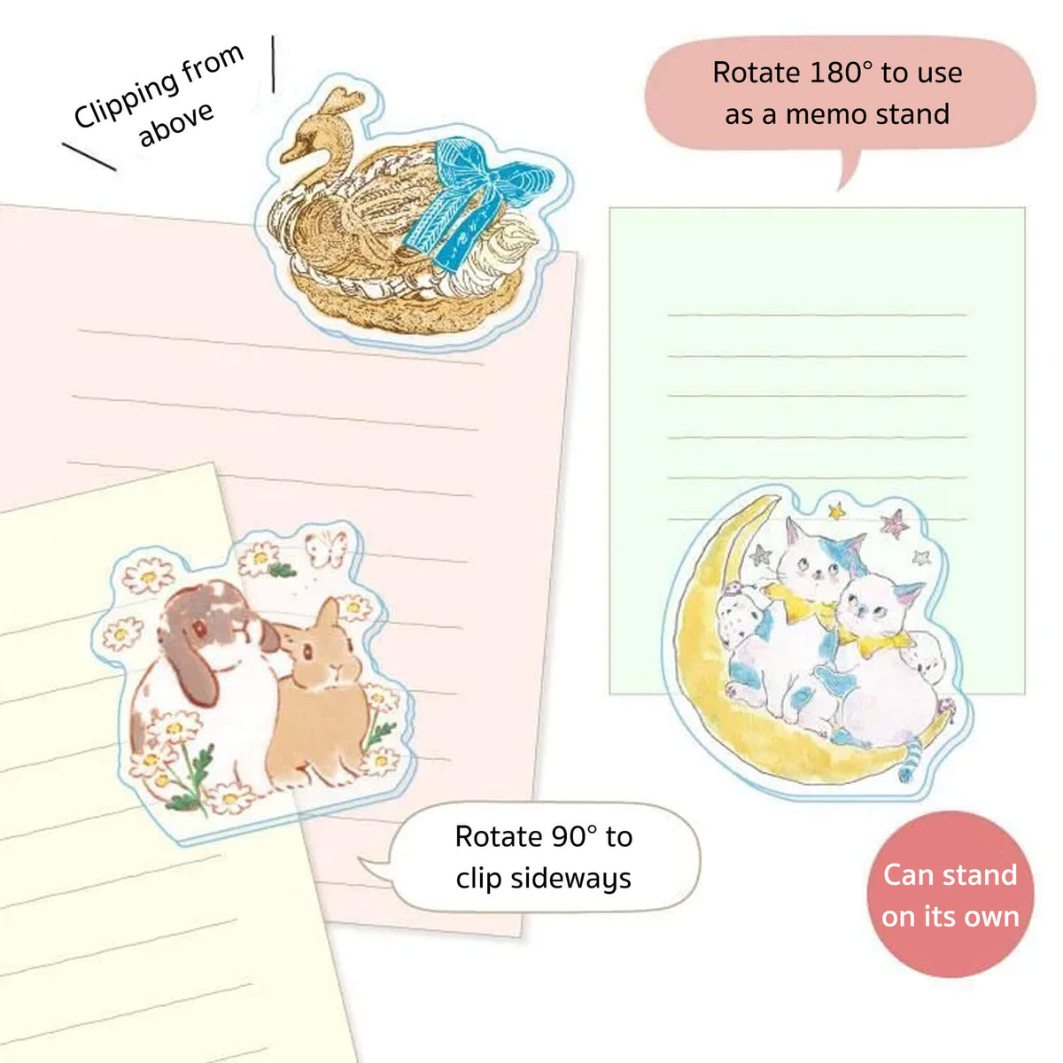 Active Corporation × Tocoro Comugi 2-Way Acrylic Clip Stand - Strawberry