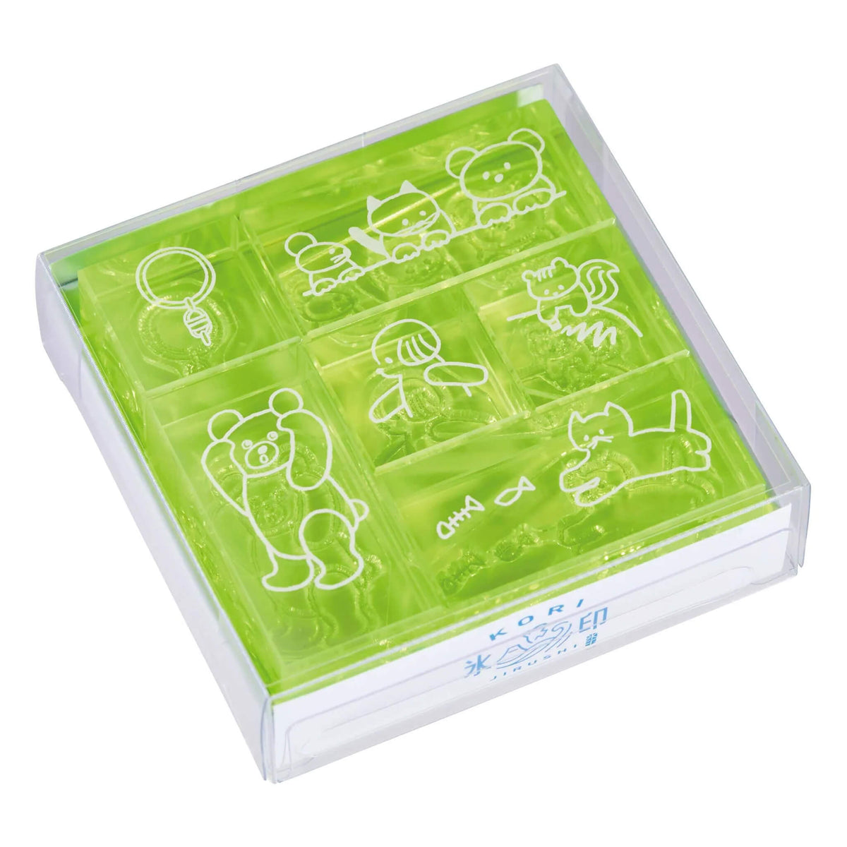 King Jim HITOTOKI Kori Jirushi Ice Cube Stamp Set - Tomodachi