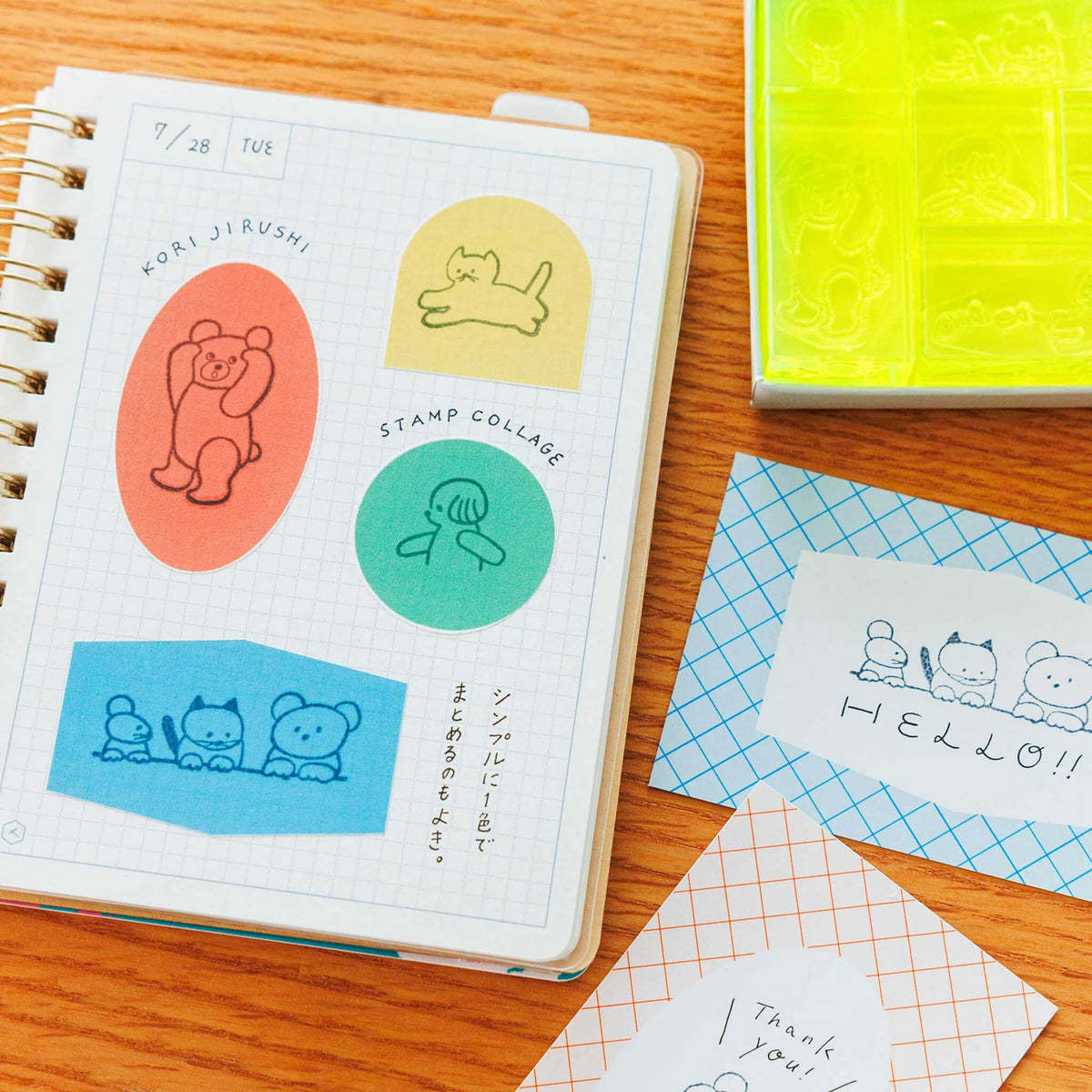 King Jim HITOTOKI Kori Jirushi Ice Cube Stamp Set - Tomodachi
