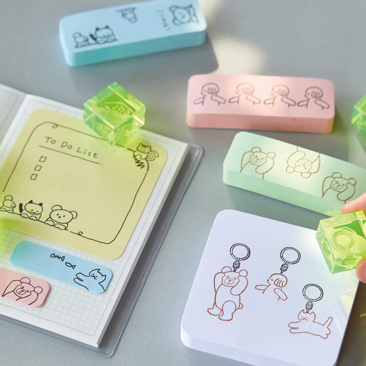 King Jim HITOTOKI Kori Jirushi Ice Cube Stamp Set - Tomodachi