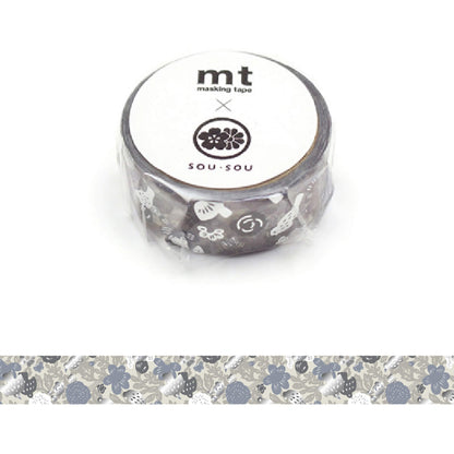 mt × SOU SOU Washi Tape - Tori [15mm] [Washi Tejp]