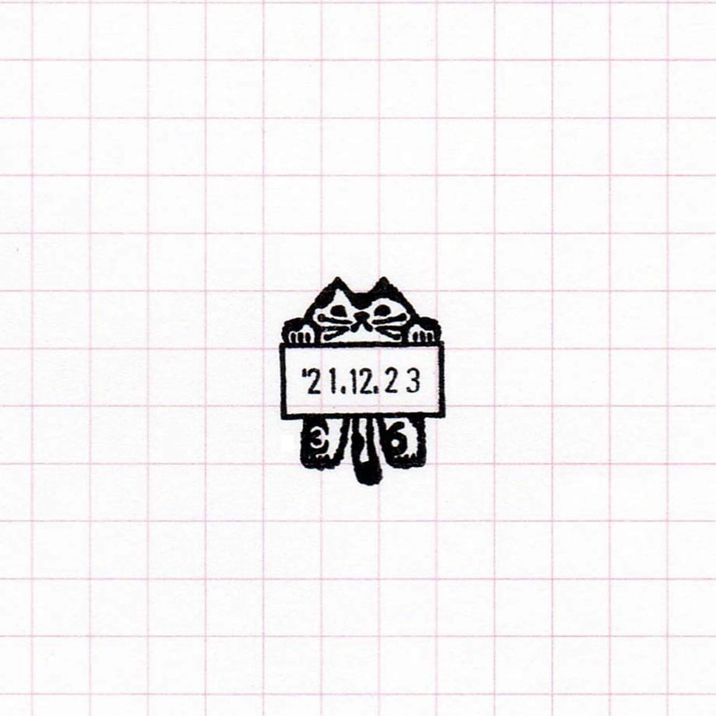 36 Sublo × Toshiyuki Fukuda Date Stamp - Cat