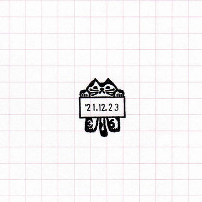36 Sublo × Toshiyuki Fukuda Date Stamp - Cat