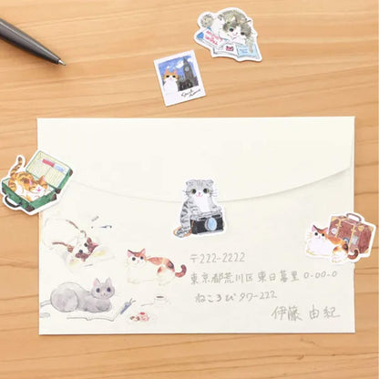 NB Nekorobi Flake Stickers - Travel