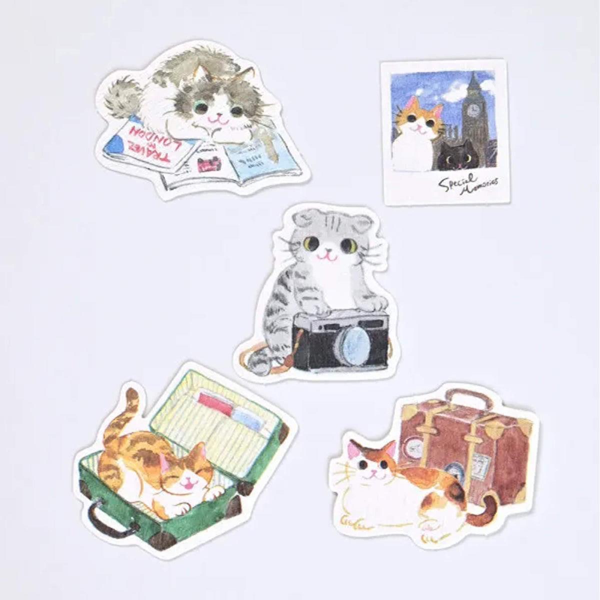 NB Nekorobi Flake Stickers - Travel