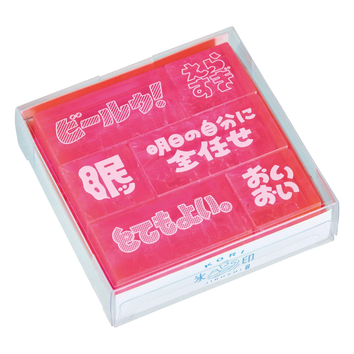 King Jim HITOTOKI Kori Jirushi Ice Cube Stamp Set - Tsubuyaki