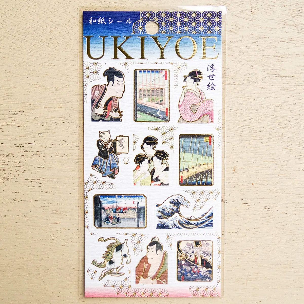 Cozyca Hyogensha Washi Sticker Sheet - Ukiyoe [Klistermärkeark]