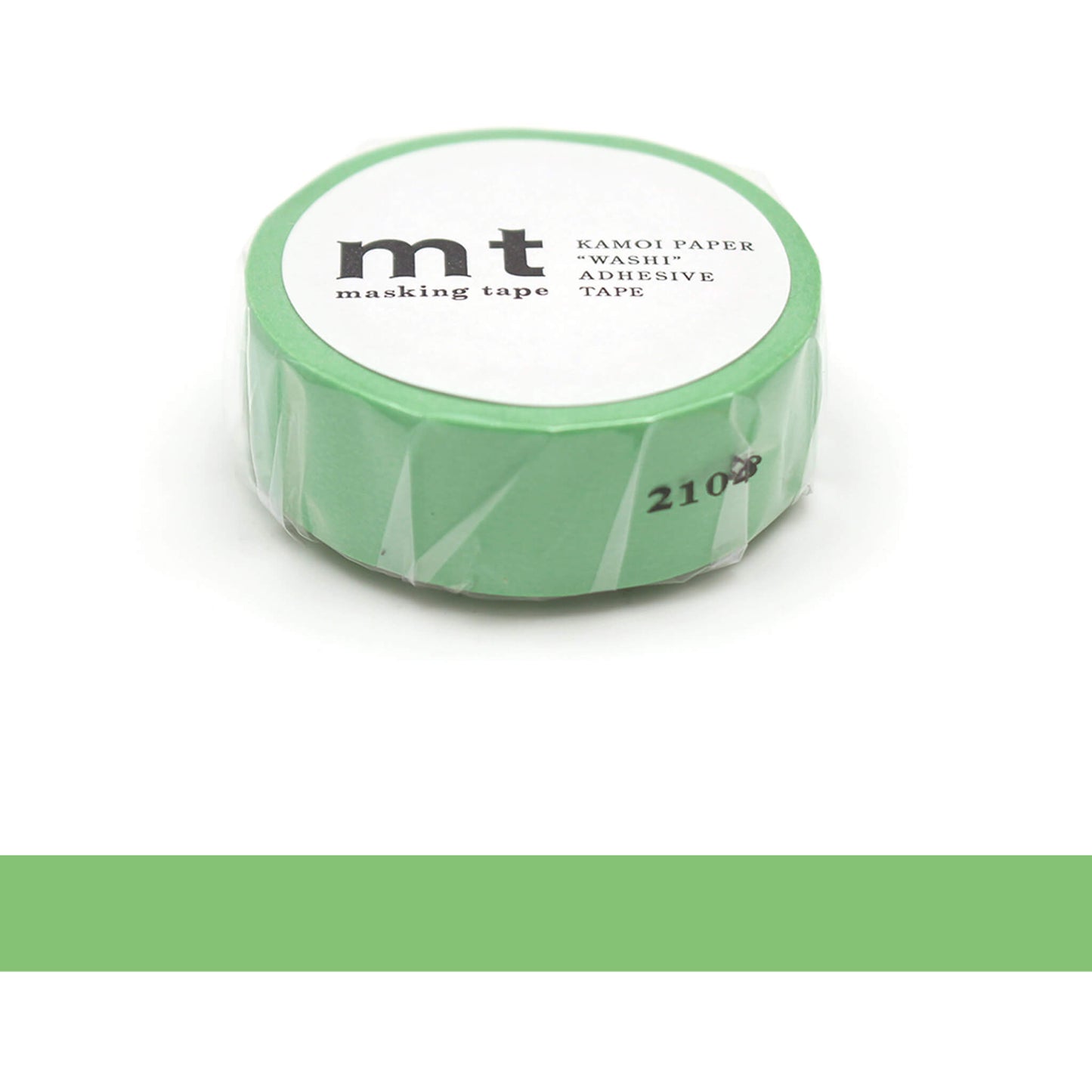 mt basic Washi Tape - Wakamidori (Light Green) [15mm] [Washi Tejp]