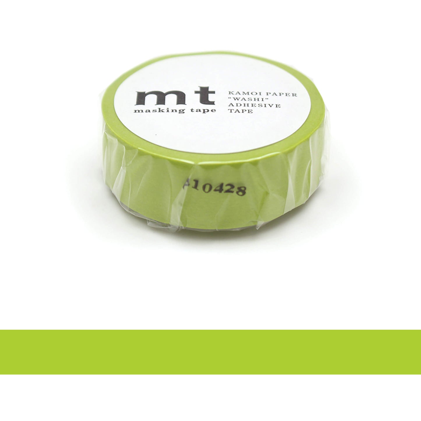 mt basic Washi Tape - Wakanae (Yellow Green) [15mm] [Washi Tejp]