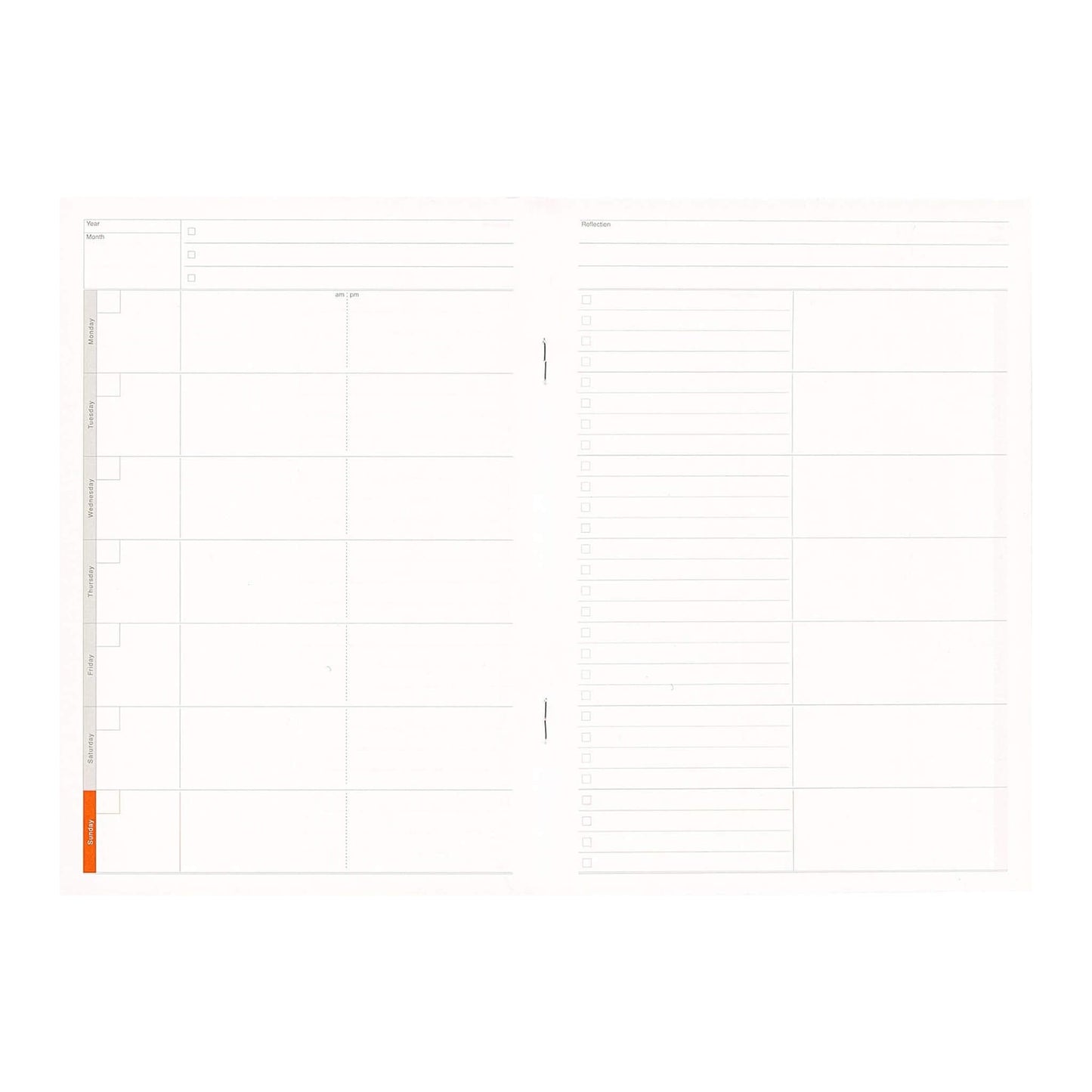 Luddite Function Notebook A5 - Weekly Planner Separate Type