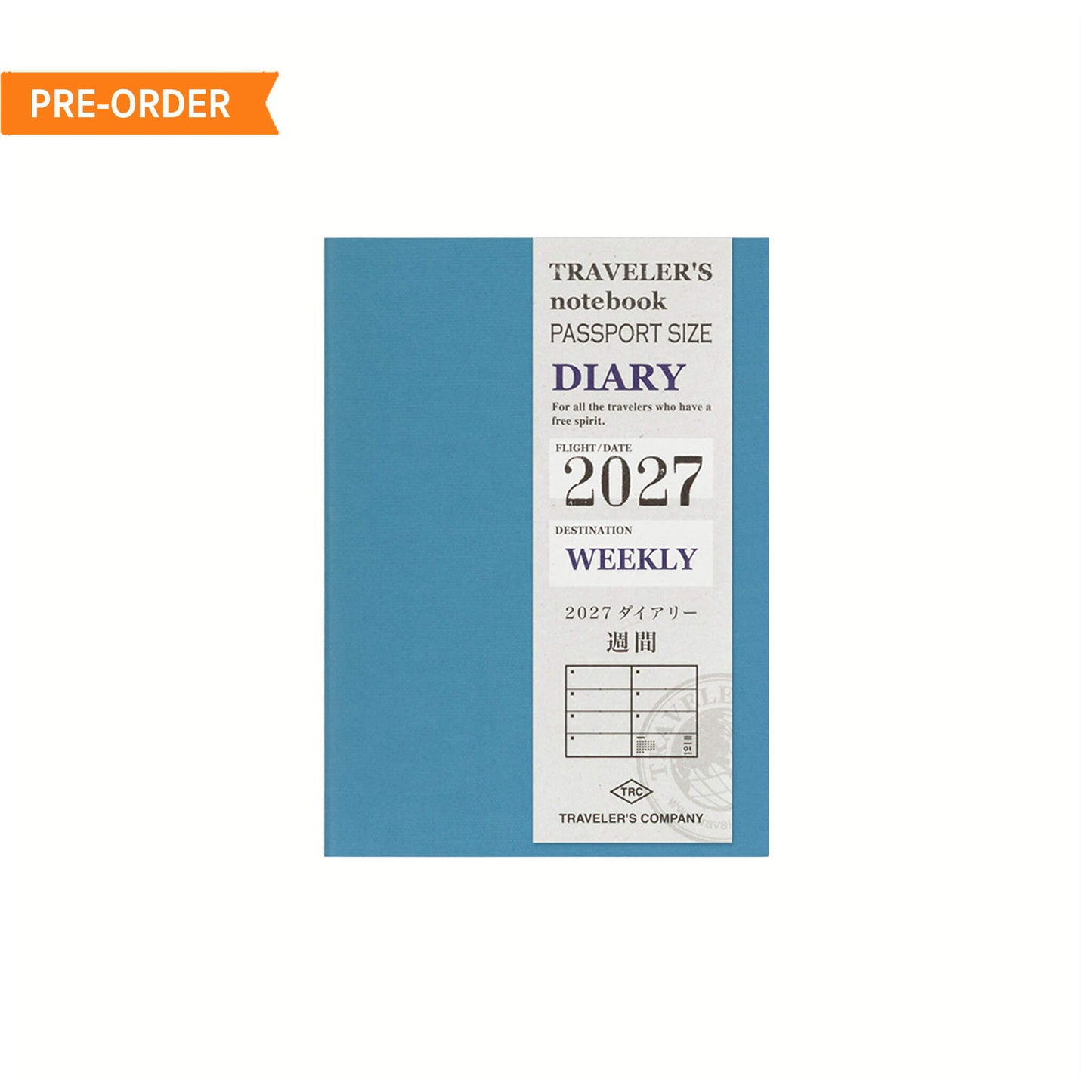 TRAVELER'S notebook 2027 - Weekly Refill - Passport Size