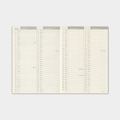 TRAVELER'S notebook 2027 - Weekly Refill - Passport Size